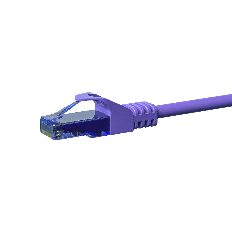 UTP CAT6a patchkabel 3m lila - 100% koppar