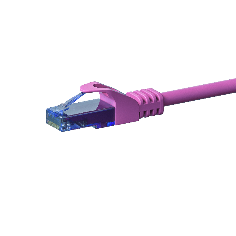 UTP CAT6a patchkabel 30m rosa - 100% koppar