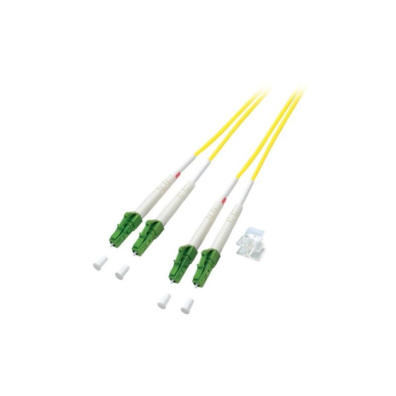 OS2 duplex fiberoptisk kabel LC/APC-LC/APC 10m