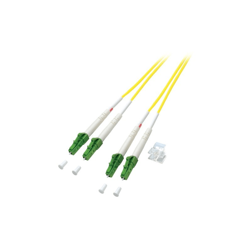 OS2 duplex fiberoptisk kabel LC/APC-LC/APC 20m