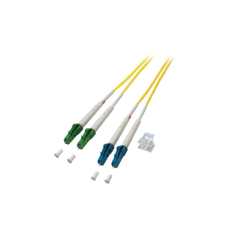 OS2 duplex fiberoptisk kabel LC/APC-LC 2m