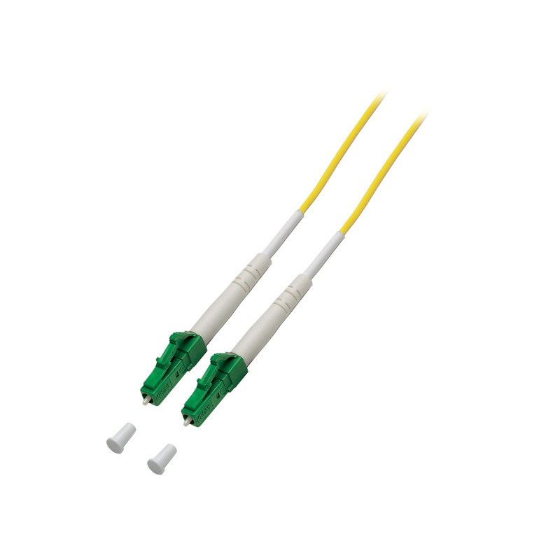 OS2 simplex fiberoptisk kabel LC/APC-LC/APC 1m