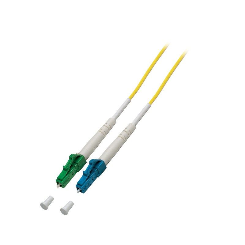 OS2 simplex fiberoptisk kabel LC/APC-LC 1m