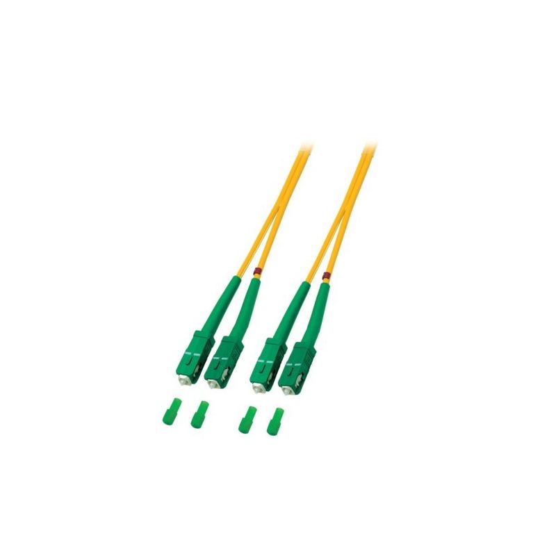 OS2 duplex fiberoptisk kabel SC/APC-SC/APC 5m