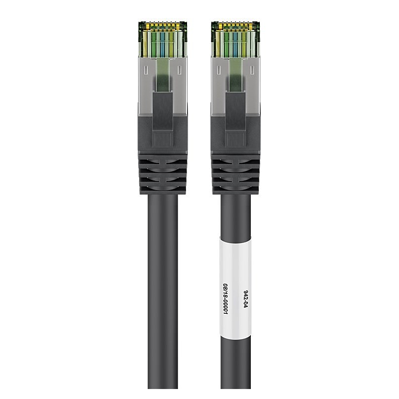 Cat8 S/FTP (PIMF) patchkabel 2m svart