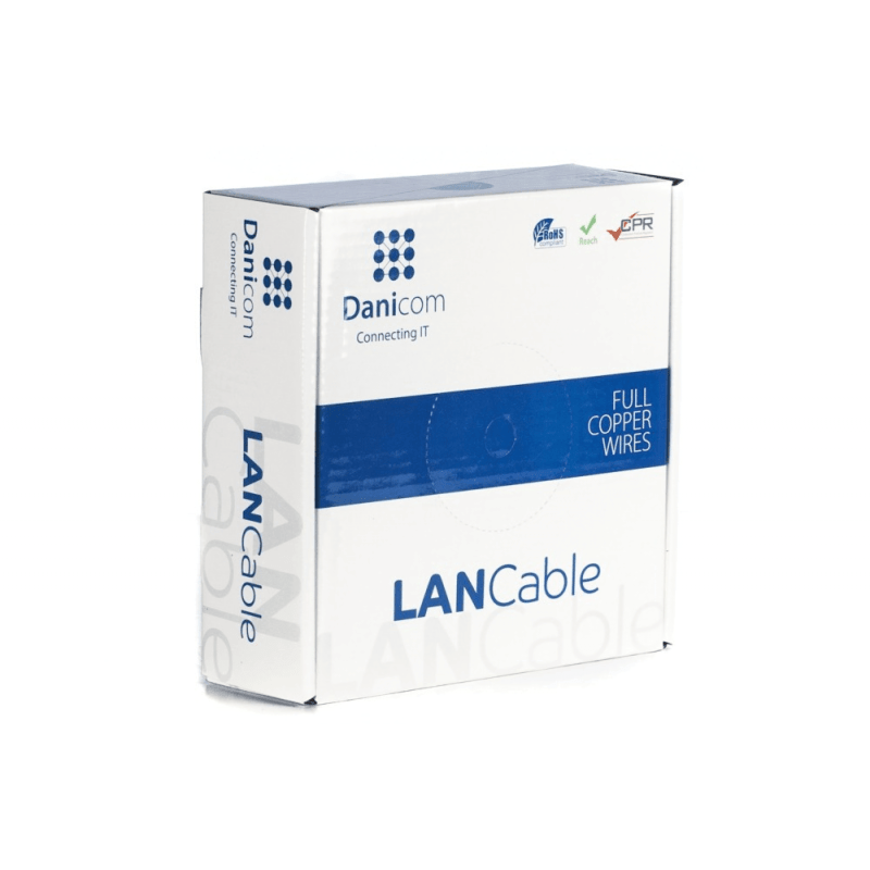 DANICOM CAT5E UTP 100m kabel på rullstyv - LSZH (Eca)