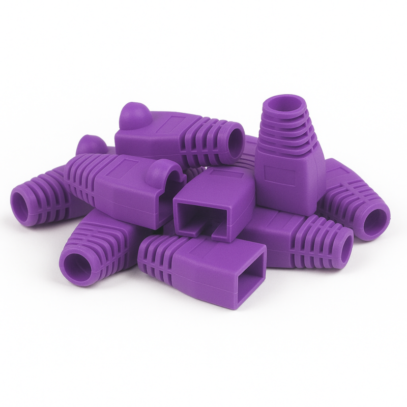 DANICOM RJ45 Kabelgenomföring Lila - 10 st