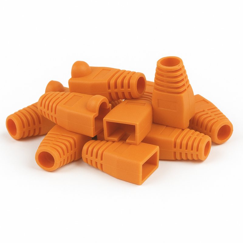 DANICOM RJ45 Kabelgenomföring Orange - 10 st