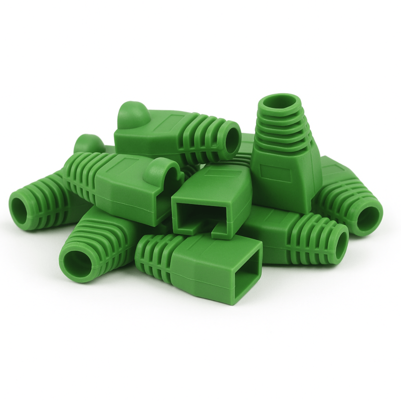 DANICOM RJ45 Kabelgenomföring Grön - 10 st