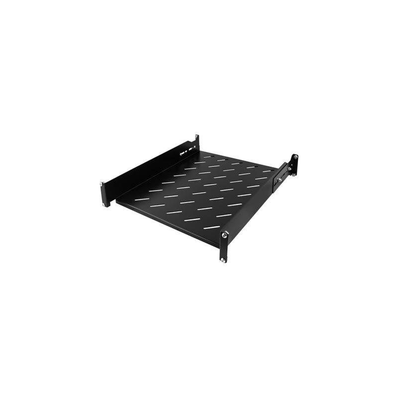 2U justerbar hylla, 19 tum 550-680 mm djup