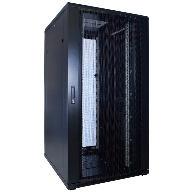 32U serverrack med perforerad dörr 800x1200x1600mm (BxDxH)