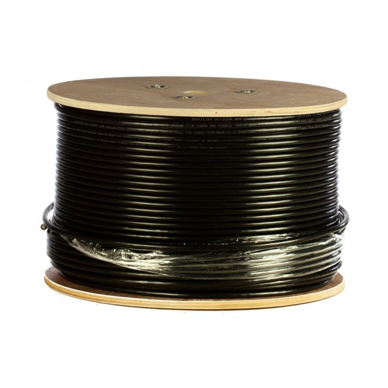 DANICOM CAT6 UTP 305m Utomhuskabel på rullstyv - PE (Fca)