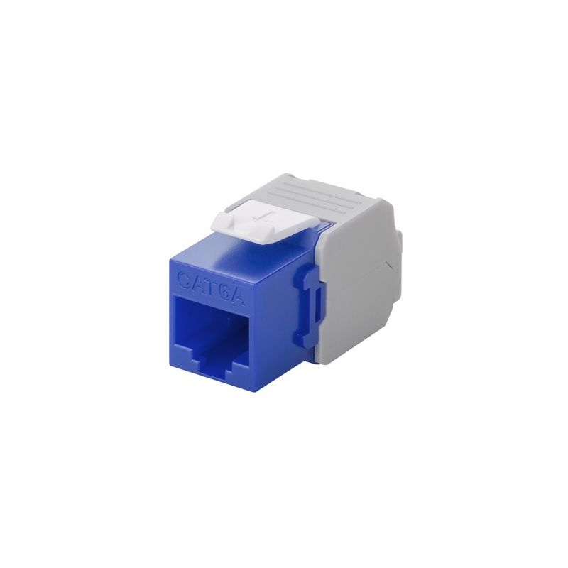 CAT6a UTP Keystone Connector - Verktygslös - Blå
