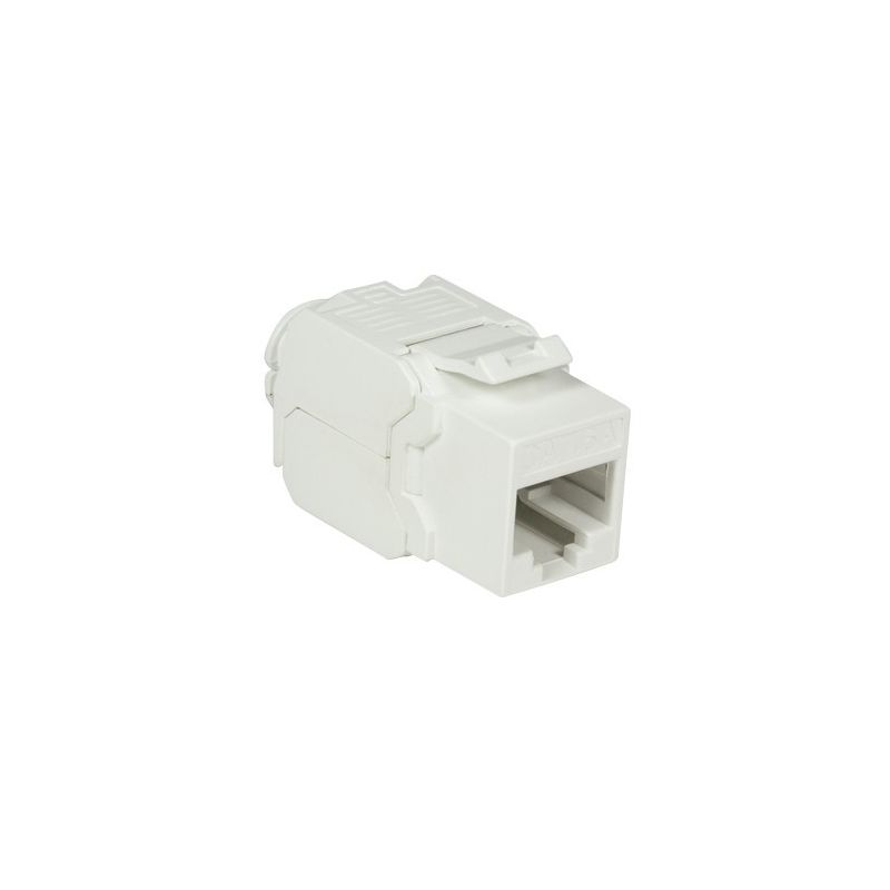 CAT6a UTP Keystone Connector - Verktygslös - Vit