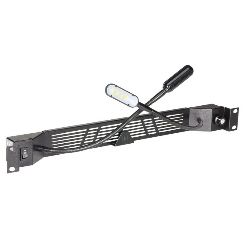 19 tums Svanhals LED-belysning + dimmer - vit/blå