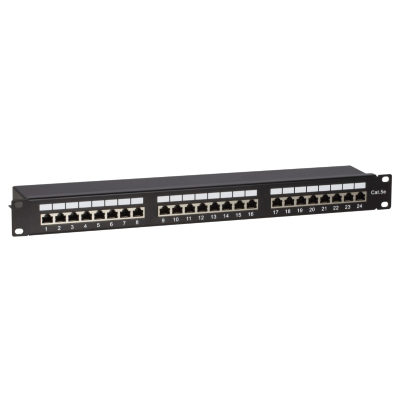 CAT5e FTP patchpanel - 24 portar
