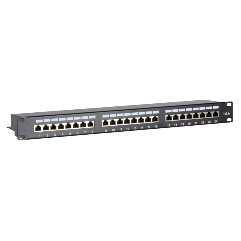 CAT6 FTP patchpanel - 24 portar