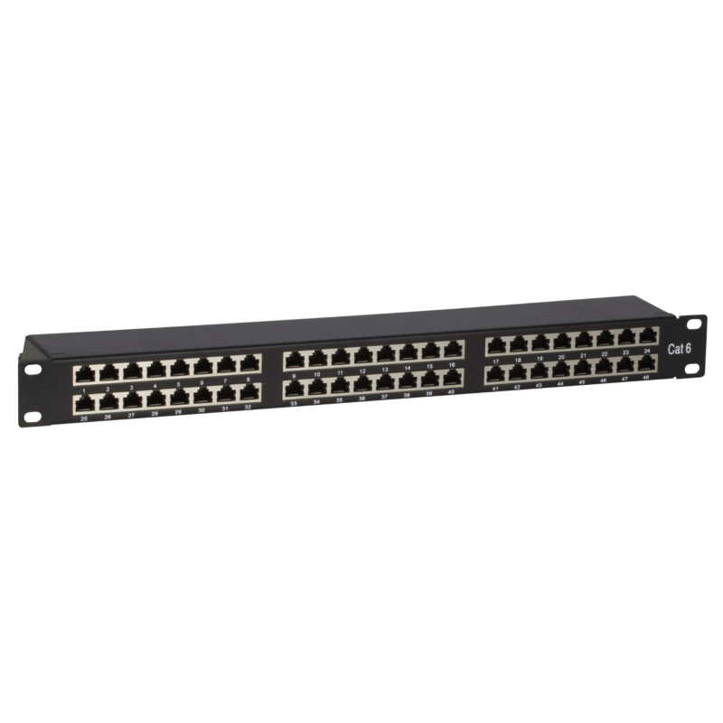 CAT6 FTP patchpanel - 48 portar