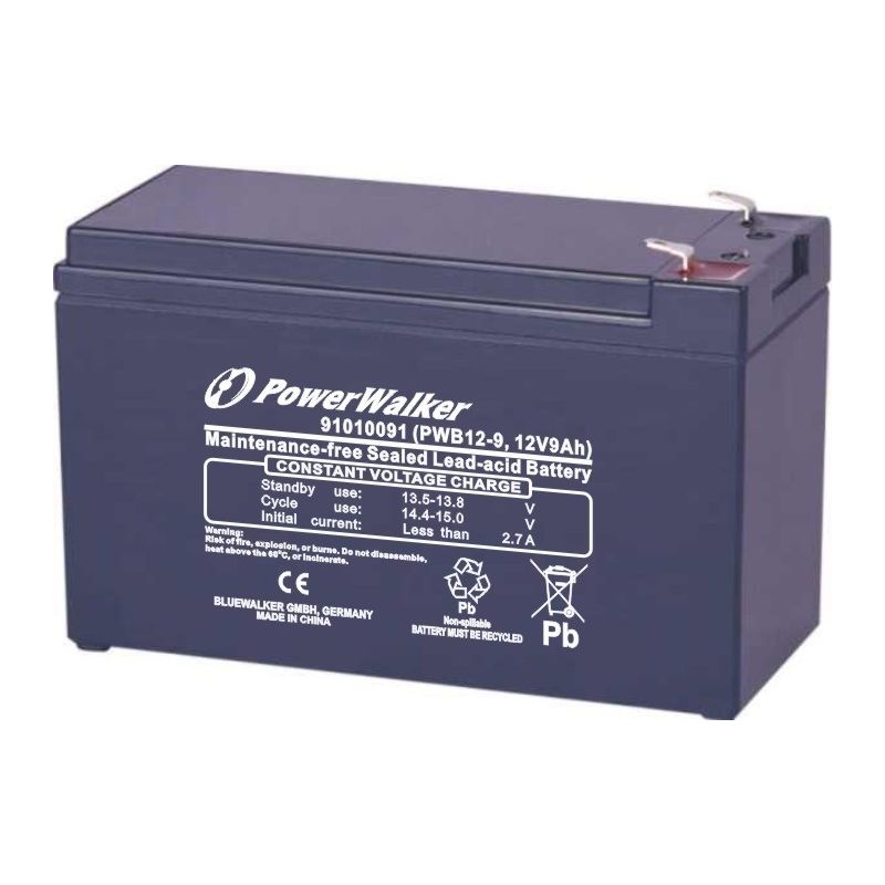 PowerWalker Batteri 12V 9Ah