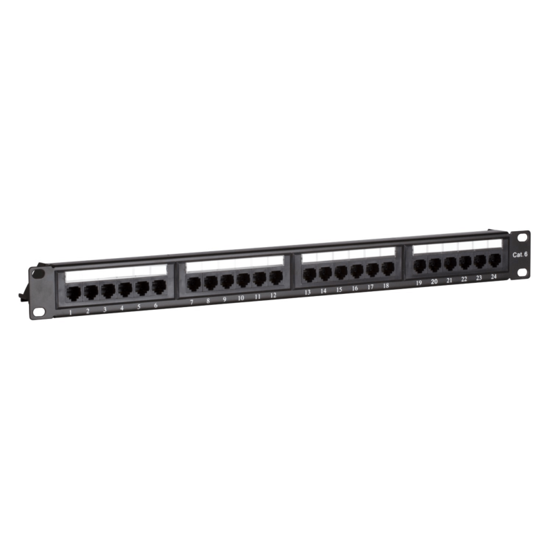 CAT6 UTP patchpanel - 24 portar