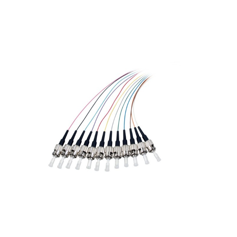 OM4 fiberoptisk pigtail färgad set ST - 12 delar