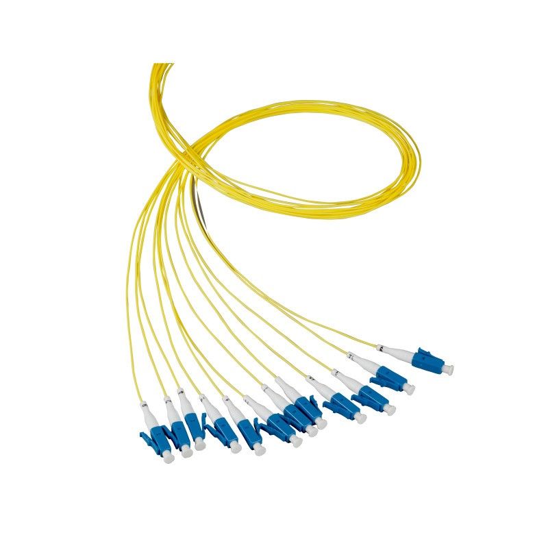 OS2 fiberoptisk pigtail gul LC/PC - 12 st