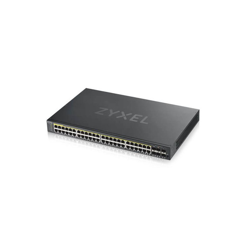 Zyxel 48-portars GS1920 smart hanterad PoE+-switch