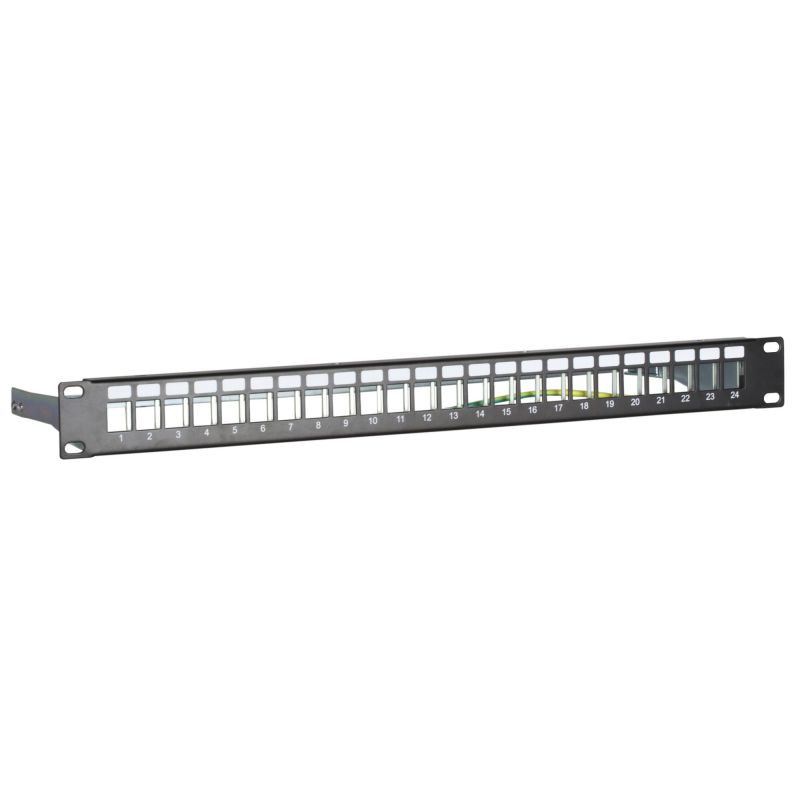 STP patchpanel för keystones - 24 portar