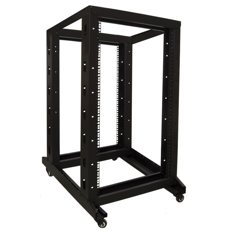 22U reläställ på hjul 600x800x1200mm (BxDxH)