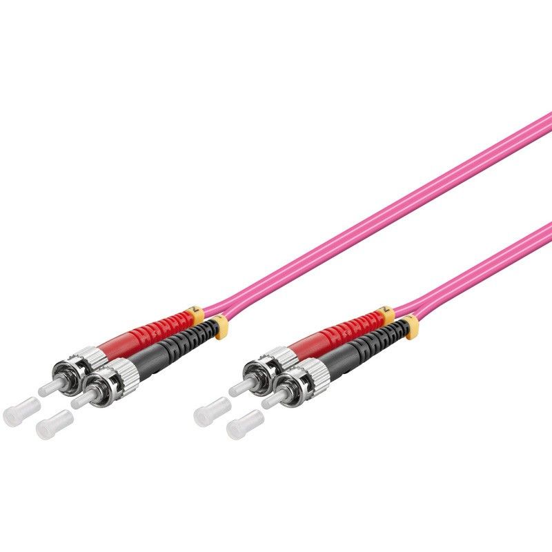 Fiberoptisk kabel ST-ST OM4 0,50m