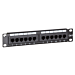 10 tums CAT6 UTP patchpanel - 12 portar