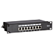 10 tum CAT6 FTP patchpanel - 8 portar