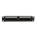 10 tum CAT6a UTP patchpanel - 12 portar