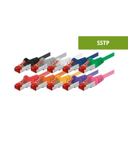 Cat6 S/FTP patchkablar - 100 % koppar