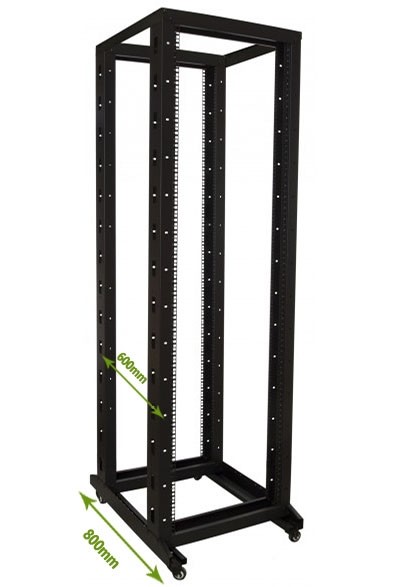 Relay Rack 42U 42U rackstativ på hjul